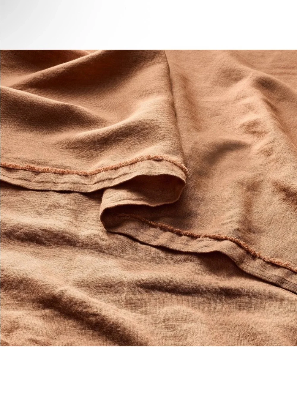 NWT King 100% Linen Sheet Set Adobe Clay - Casaluna - Picture 4 of 6